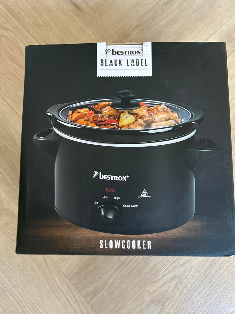 Bestron Slowcooker black label, Ophalen, Nieuw