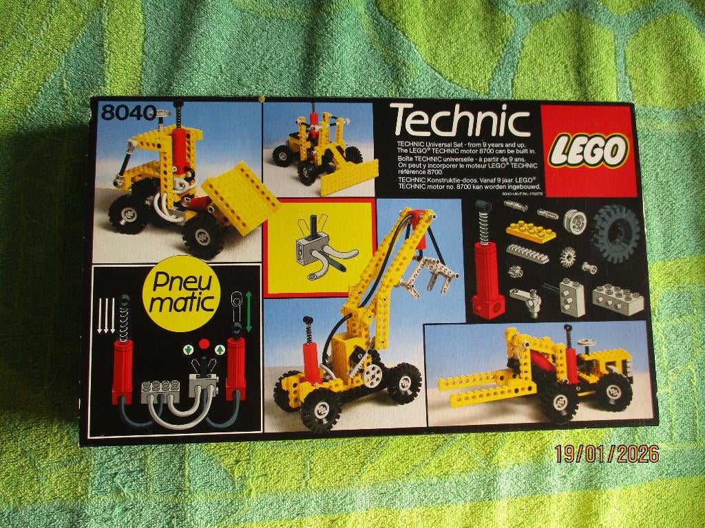 lego technic Set 8040 Universal Building Set, Ophalen of Verzenden, Gebruikt, Complete set, Lego