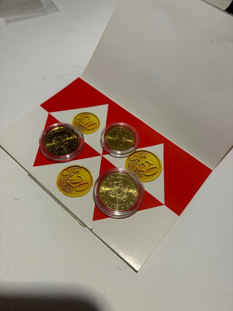Monaco 2002 Limited Edition Euromunten Set, Postzegels en Munten, Munten | Europa | Euromunten, Verzenden, Monaco, Overige waardes