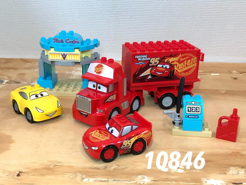 Duplo Cars mac Flo’s Café 10846 (compleet) 1, Ophalen of Verzenden, Zo goed als nieuw, Complete set, Duplo