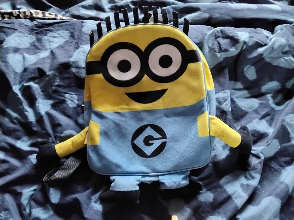 Minion rugtas bijna gratis, Ophalen, Zo goed als nieuw, Overige merken
