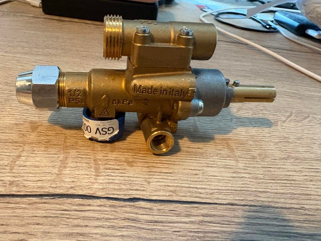Gaskraan / Gasregelventiel - Made in Italy, Ophalen of Verzenden, Nieuw, Koper, Kraan