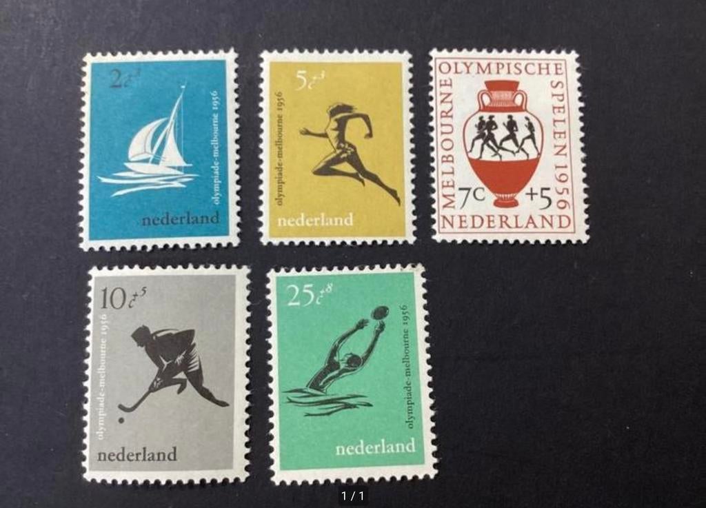 Nederland Olympische Spelen 1956 postfris, Postzegels en Munten, Postzegels | Nederland, Ophalen of Verzenden, Na 1940, Postfris