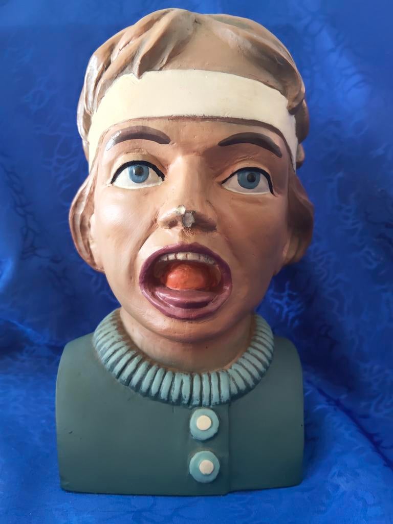 Vintage Gaper - Traditioneel Nederlands Apothekersbeeld, Ophalen, Gebruikt, Mens