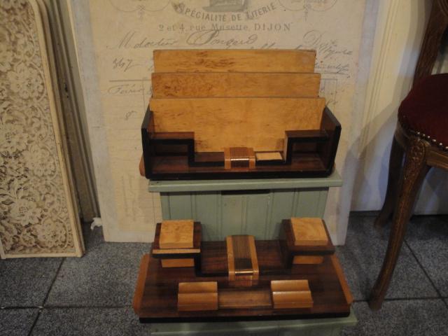 art deco bureauset hout, Antiek en Kunst, Ophalen of Verzenden
