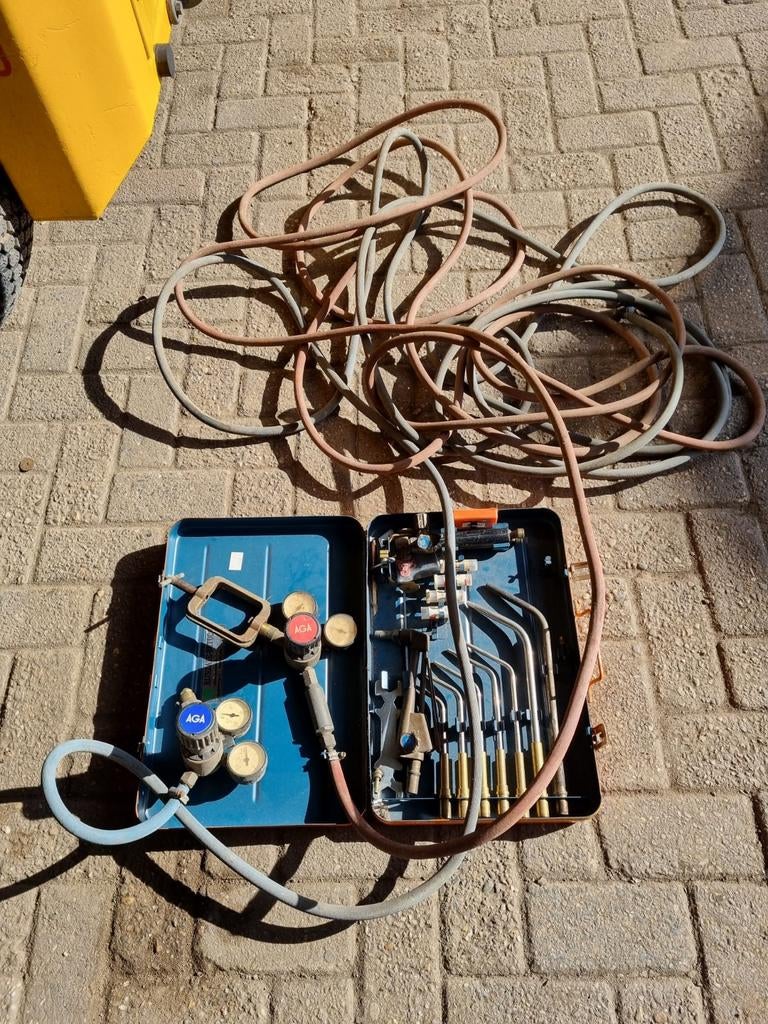 Snijbrander en lassen op ethyleen, Doe-het-zelf en Verbouw, Gereedschap | Lasapparaten, Ophalen of Verzenden, Gebruikt, Minder dan 150 ampère