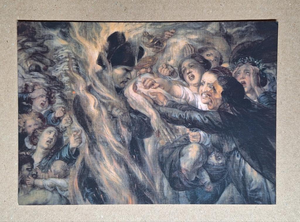 Antoine Wiertz - Tafereel uit de Hel. Met Napoleon..., Ophalen of Verzenden, 1980 tot heden, Ongelopen, Overige thema's