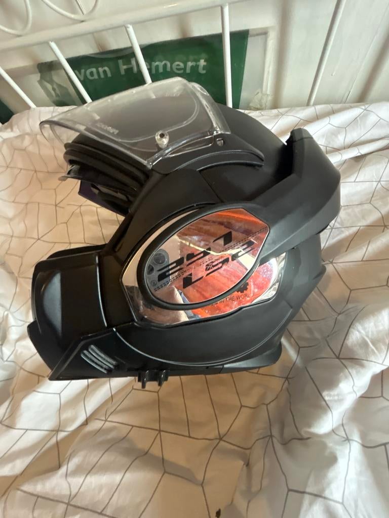 LS2 Valiant Systeemhelm Mat Zwart, Overige merken, Systeemhelm, Heren, Ophalen of Verzenden