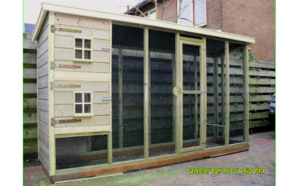 Hoog kippenhok maatwerk nieuw