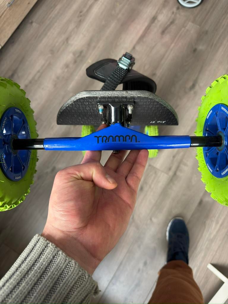 Unieke Trampa Mountainboard / Kiteboard – 12-ply – Z.G.A.N., Ophalen of Verzenden, Zo goed als nieuw, Skateboard, Longboard