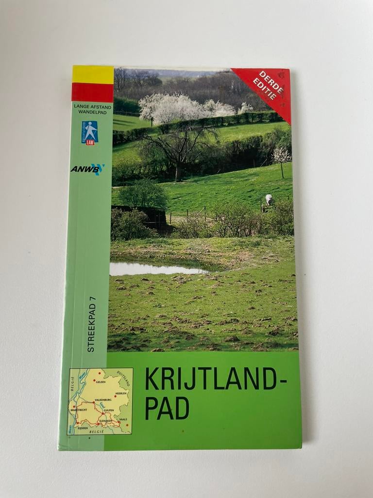 wandelgids Krijtlandpad Limburg, LAW streekpad 7 2001 90 km, Boeken, Ophalen of Verzenden, Gelezen, Benelux, Fiets- of Wandelgids