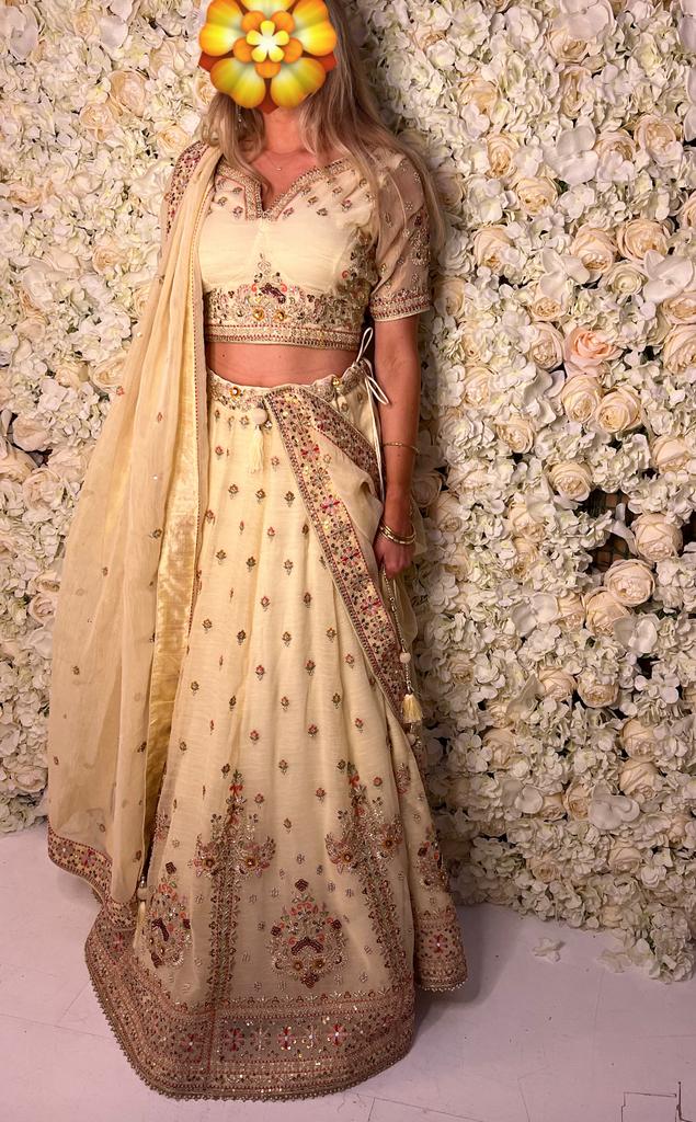 Lehenga Indian jurk dress M, Ophalen of Verzenden, Zo goed als nieuw, Overige typen