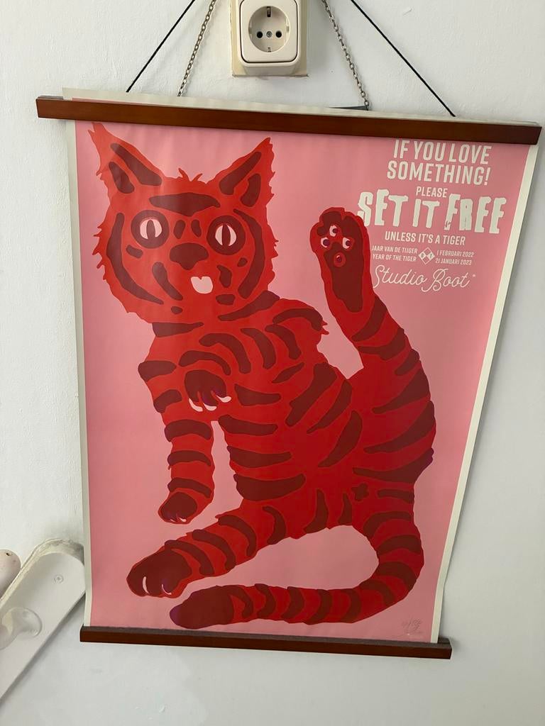 Studio Boot - Limited Edition Print (Oplage 100), Oorspronkelijke maker, Ophalen of Verzenden, Minder dan 50 cm, Print