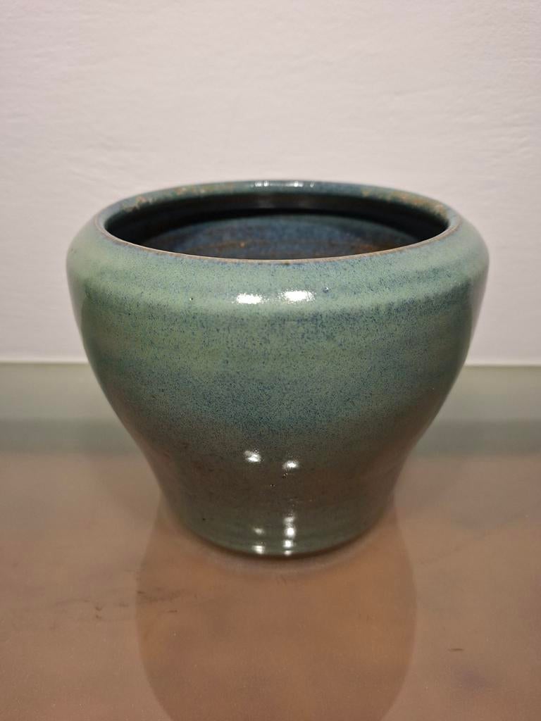 Vaas van Gubbels, Helden. Mooi blauw/groen glazuur., Ophalen of Verzenden