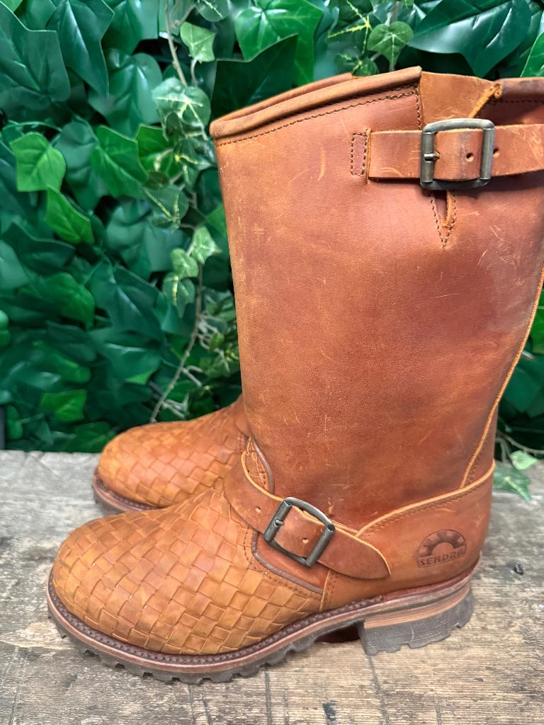 geweldig mooie vintage retro biker boots van Sendra maat 41, Kleding | Dames, Schoenen, Bruin, Ophalen of Verzenden, Zo goed als nieuw