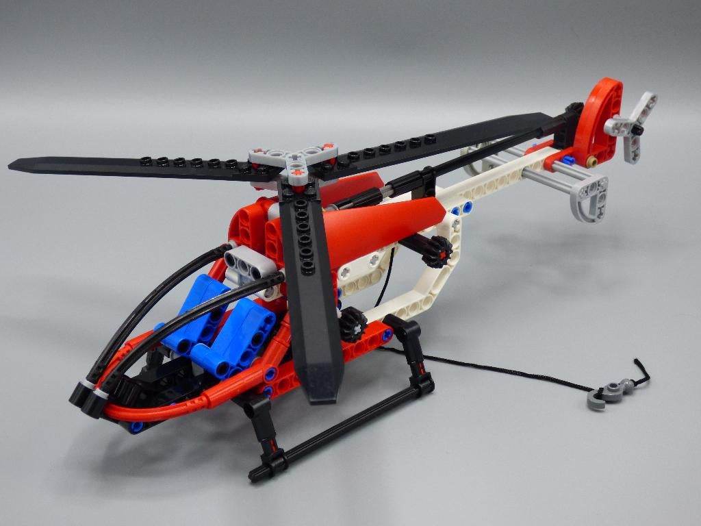 lego 8046 Technic Helikopter / vliegtuig met boekjes, Kinderen en Baby's, Speelgoed | Duplo en Lego, Ophalen of Verzenden, Gebruikt