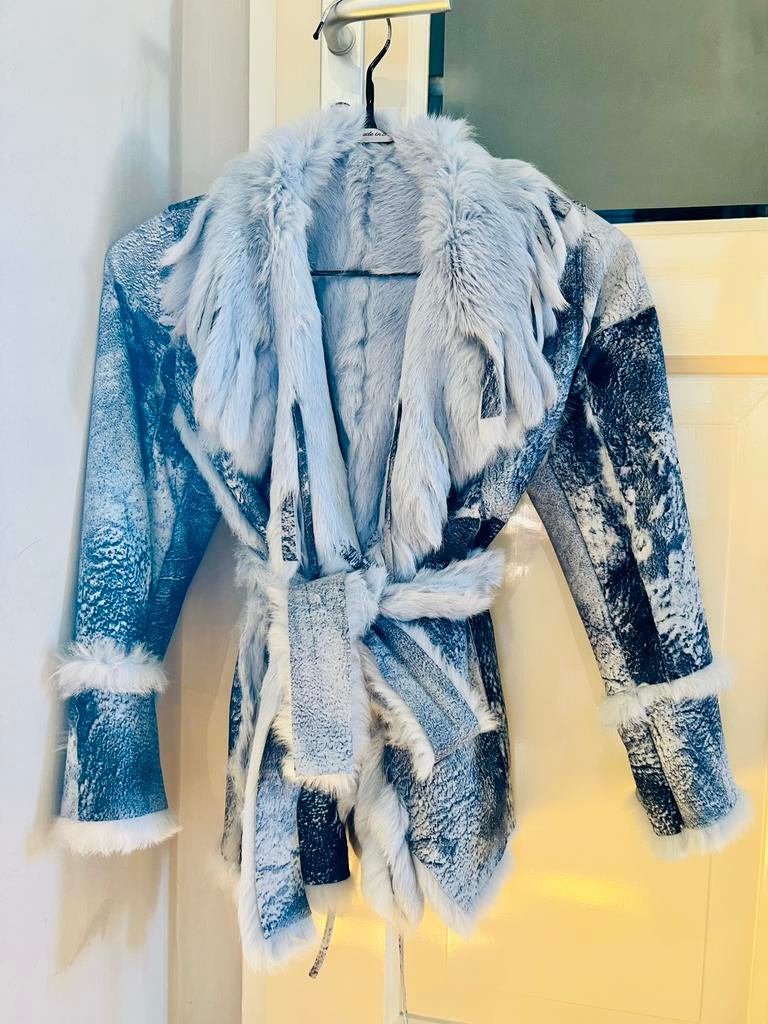 Echte  lammycoat, lammy, bontjas mt 6 jaar, Deanna, Meisje, Ophalen of Verzenden, Zo goed als nieuw