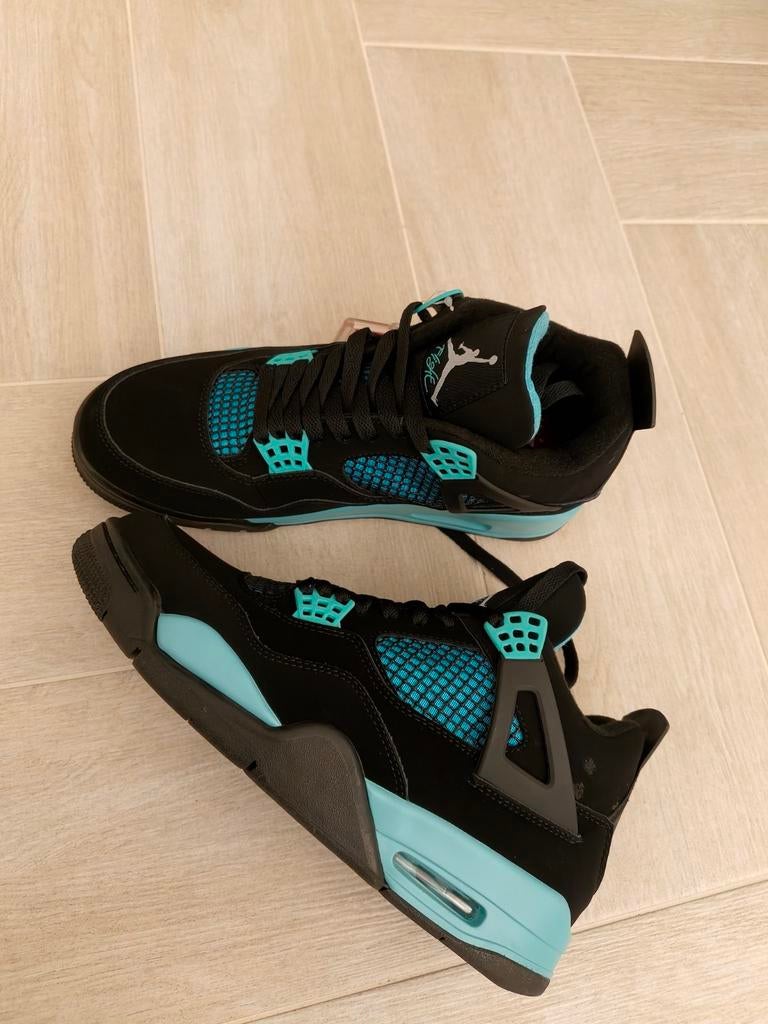 Air Jordan 4 Tiffany Black Teal Thunder Maat 43 Nieuw, Kleding | Heren, Schoenen, Ophalen of Verzenden