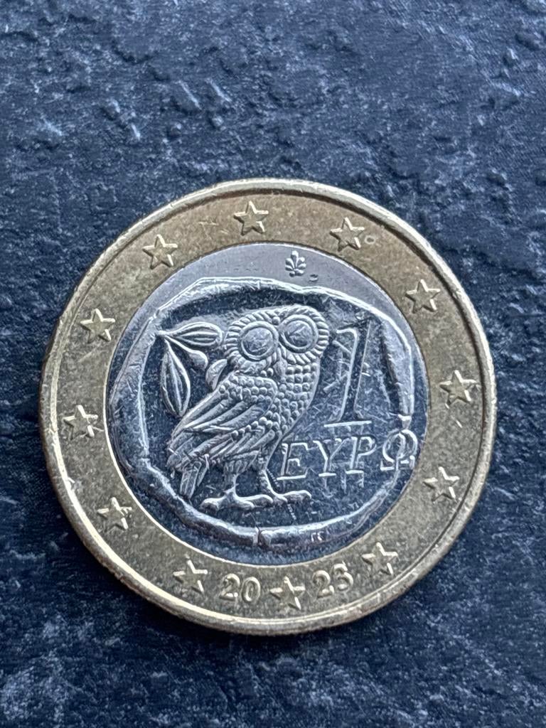 Griekse 1 Euro Munt 2023 - Uil, Postzegels en Munten, Munten | Europa | Euromunten, Ophalen of Verzenden, Griekenland, 1 euro