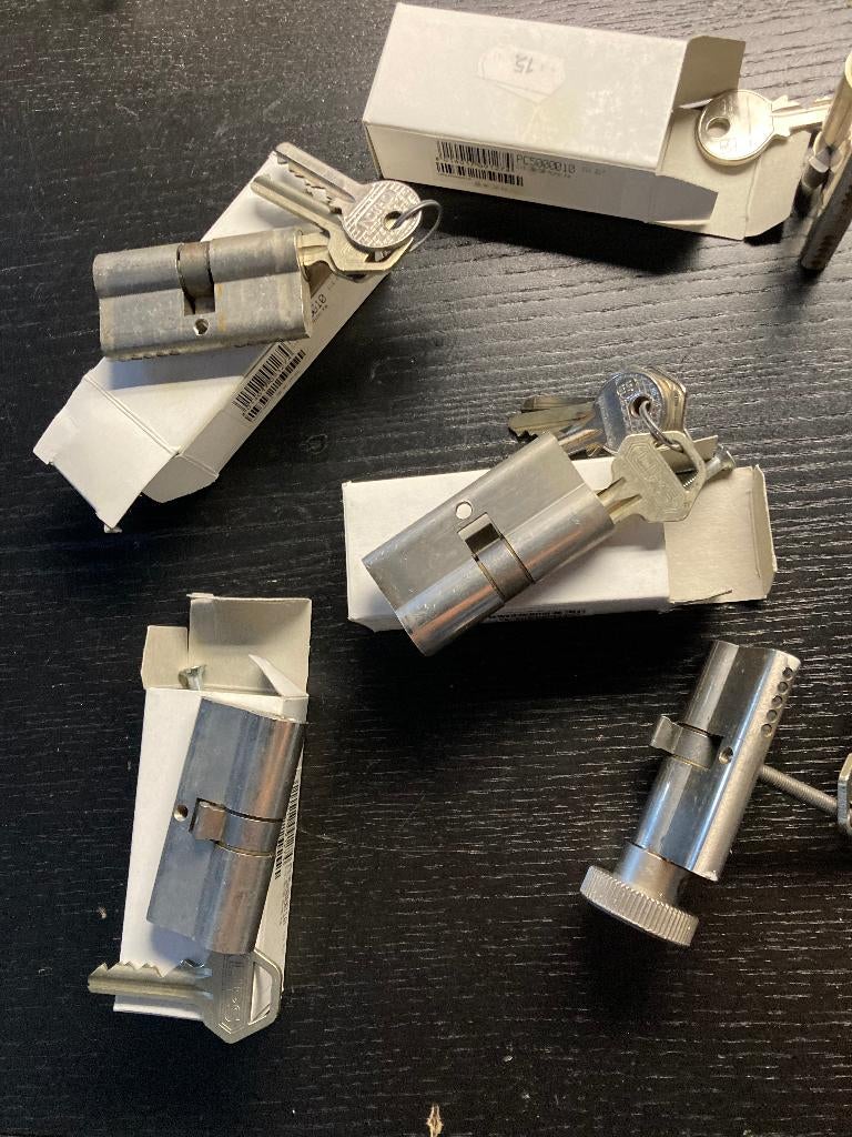 Lips sloten, Verzenden, Gebruikt, Chroom, Slot