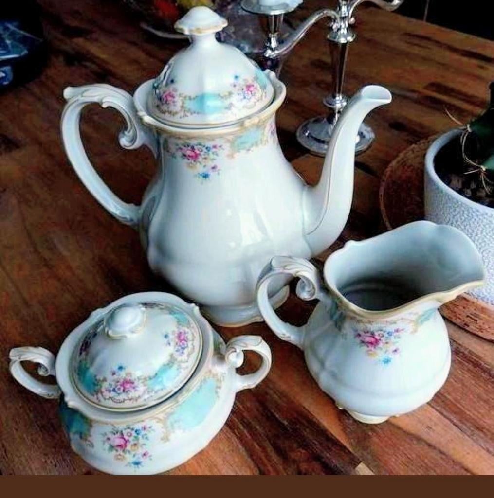 Vintage Paul mueller coffie /Theeservies, Ophalen of Verzenden, Zo goed als nieuw, Glas, Overige stijlen
