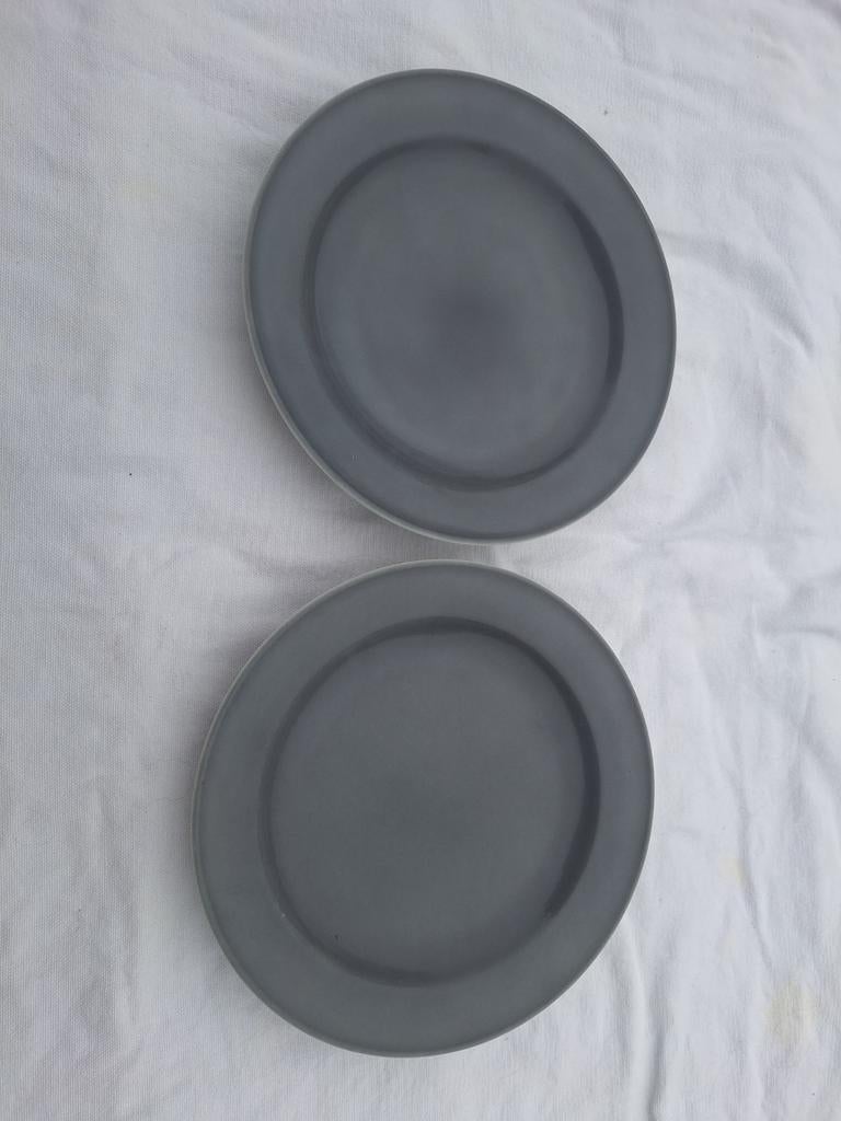 Dibbern  2 gebaksborden 19 cm grijs, Ophalen of Verzenden