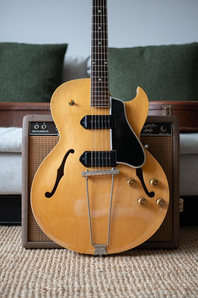 1957 Gibson ES 225TDN, Muziek en Instrumenten, Ophalen of Verzenden, Gebruikt, Hollow body, Gibson