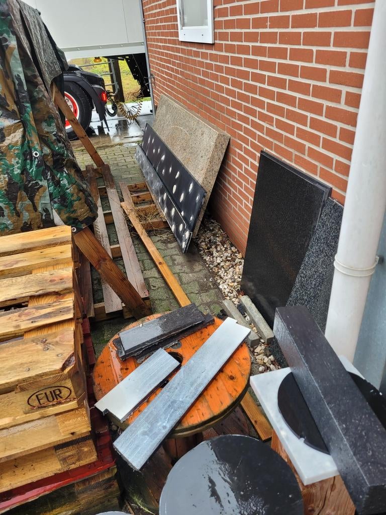 Hardstenen aanrechtblad ( stukken), Ophalen, 50 tot 75 cm, 200 cm of meer, Minder dan 100 cm