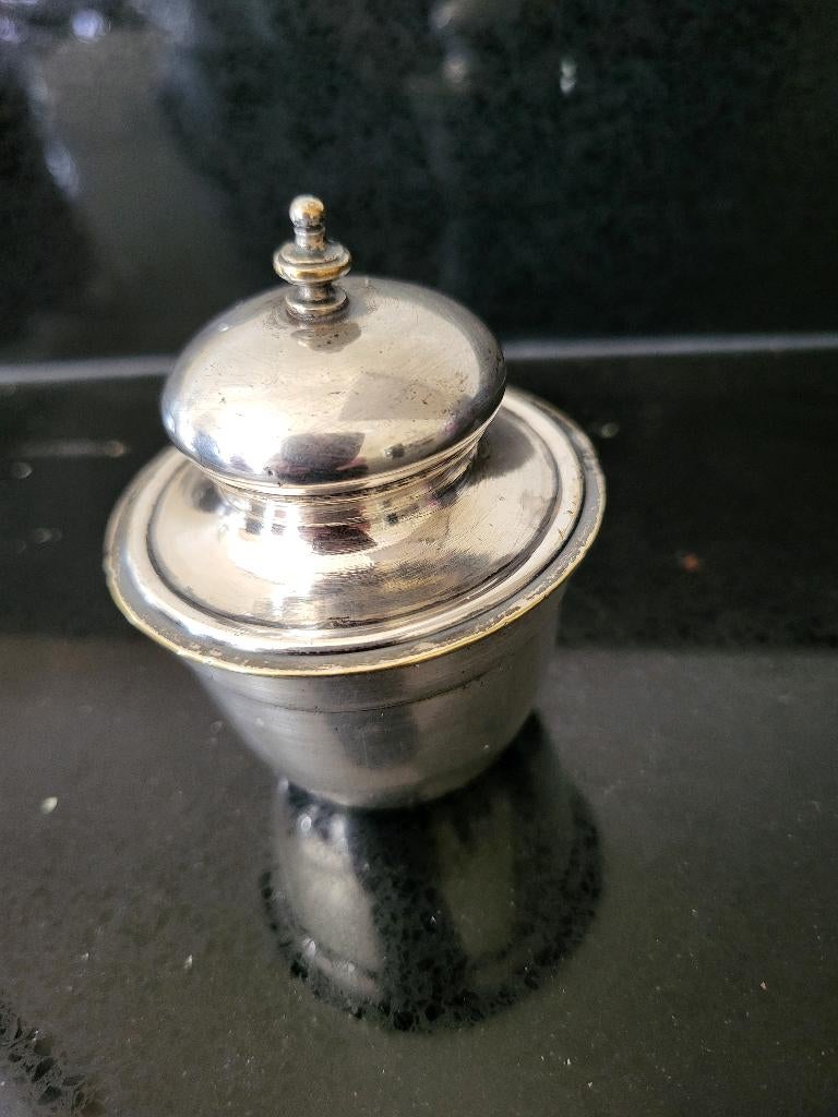 antieke inktpot Christofle Frankrijk met balans en 2x G, Ophalen of Verzenden