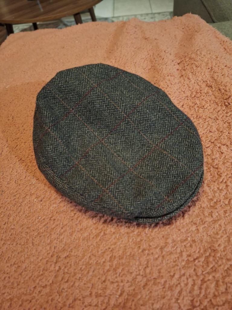 Vintage Platte pet, Kleding | Heren, Hoeden en Petten, Gedragen, Pet, One size fits all, Verzenden