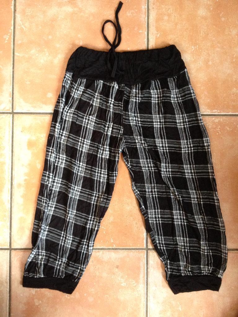 Vrijetijdsbroek - joggingbroek - harembroek 158 zwart/wit, Ophalen of Verzenden, Zo goed als nieuw, Meisje, Broek