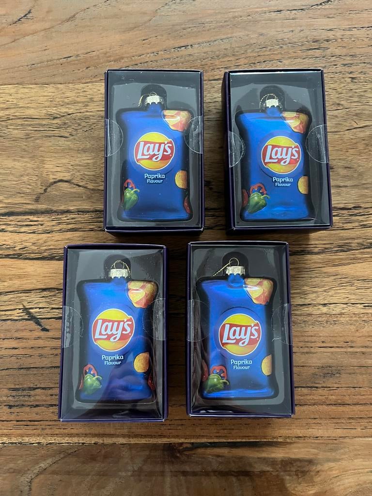 Lays Kerstballen 4 stuks nieuw, Ophalen, Nieuw