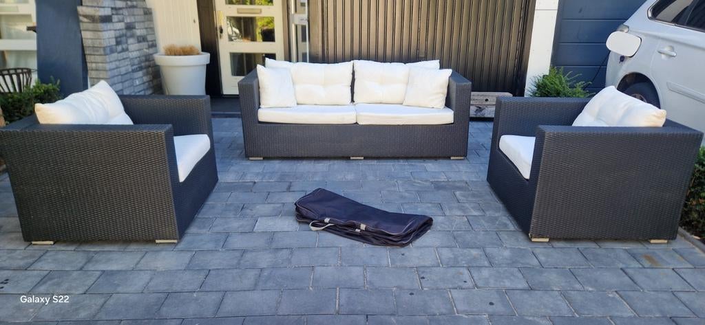Bellagio loungeset, Ophalen, Zo goed als nieuw, Wicker, Bank