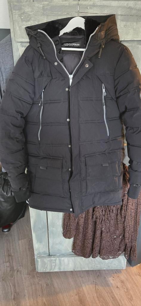 Zwarte winterjas Supply & Demand, Supply & Demand, Zwart, Ophalen of Verzenden, Zo goed als nieuw