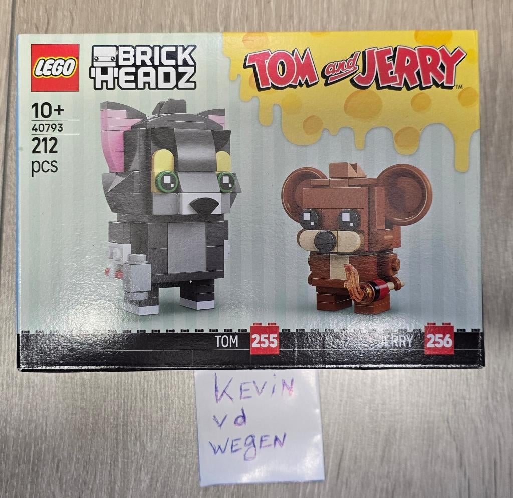 Lego brickheadz Tom en Jerry figuren (40793), BrickHeadz, Nieuw, Ophalen of Verzenden, Complete set