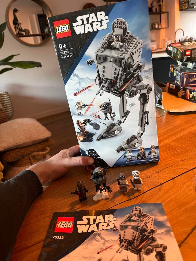LEGO Star Wars 75322 Hoth AT-ST, Ophalen of Verzenden, Zo goed als nieuw, Complete set, Lego