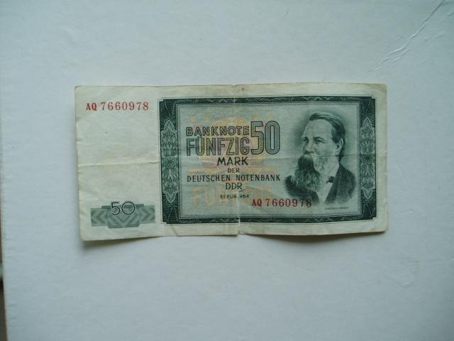 1584. DDR, 50 mark 1964 Friedrich Engels., Postzegels en Munten, Bankbiljetten | Europa | Niet-Eurobiljetten, Verzenden, Duitsland