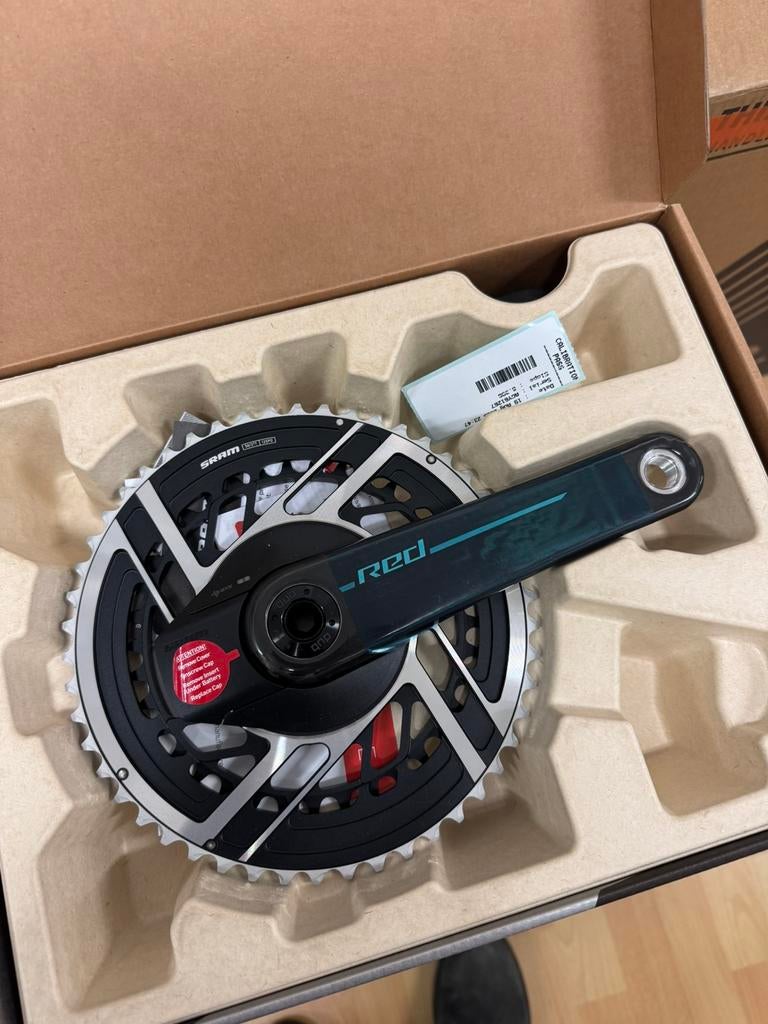 Sram Red Powermeter E1 165mm 50/37 Carbon Quarq AXS, Ophalen of Verzenden, Zo goed als nieuw, Minder dan 700 watt, Haakse handslijpmachine
