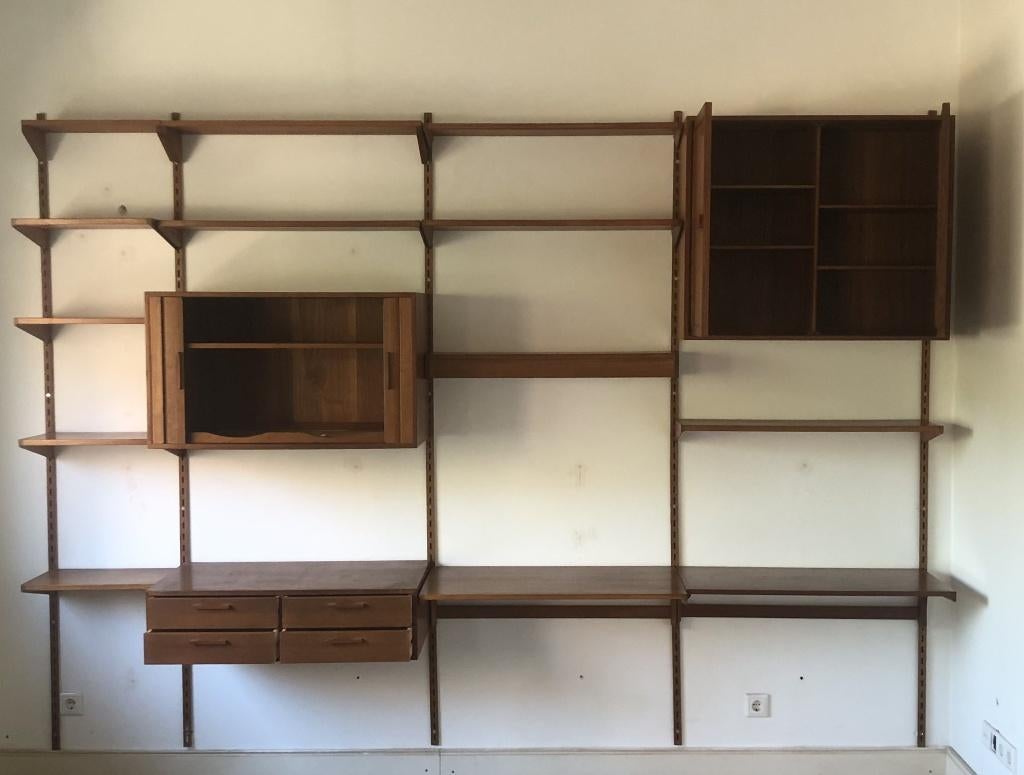 Kai Kristiansen modulair wandmeubel, Ophalen, Gebruikt, Met deur(en), Teakhout