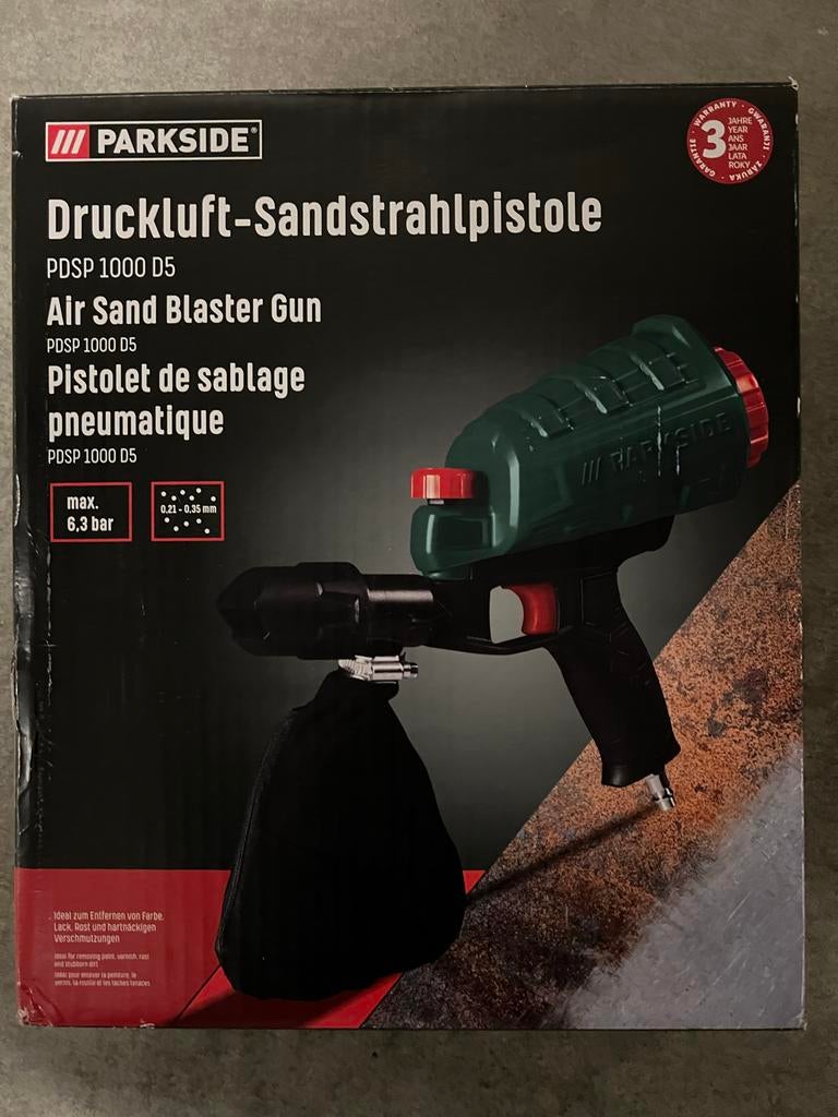 / Zandstraalpistool PDSP 1000 D5 nieuw !, Ophalen, Nieuw, Minder dan 200 liter/min, Minder dan 6 bar