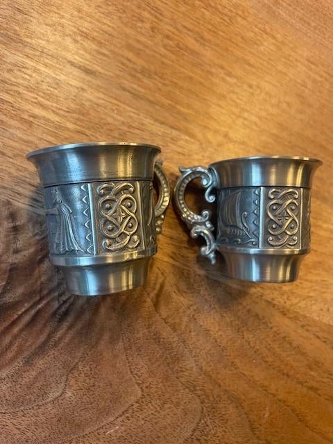 Tinnen bekers, Antiek en Kunst, Ophalen of Verzenden