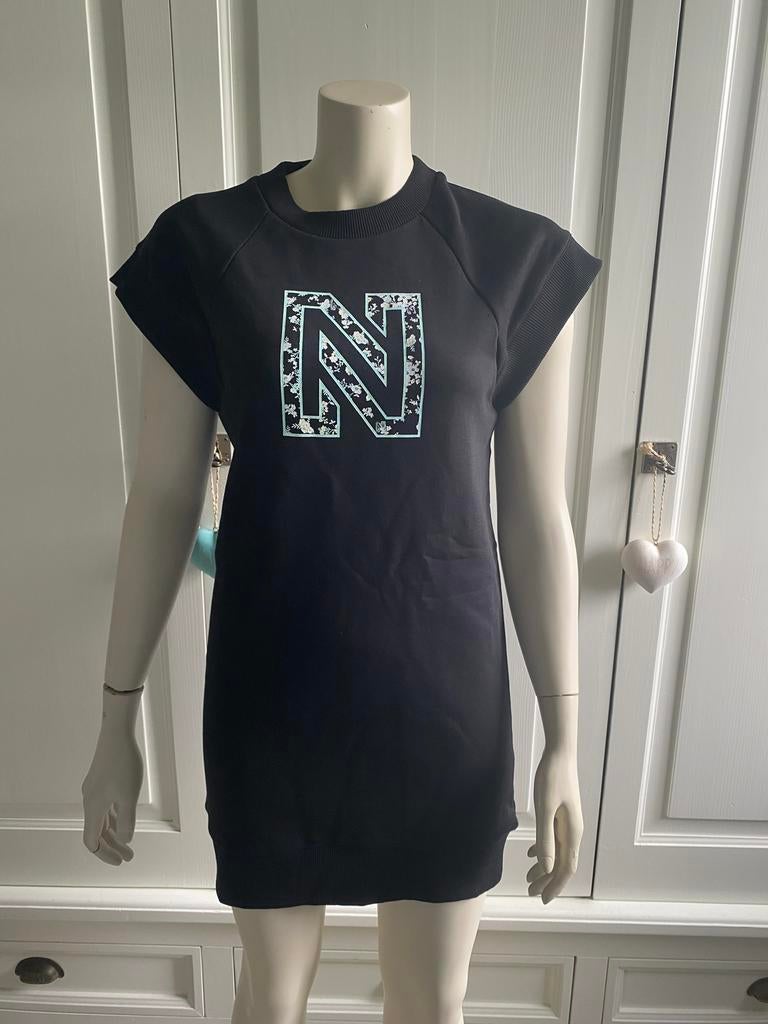 Nikkie sweater dress zwart mint groen nieuw, Zwart, Nieuw, Ophalen of Verzenden, Maat 34 (XS) of kleiner