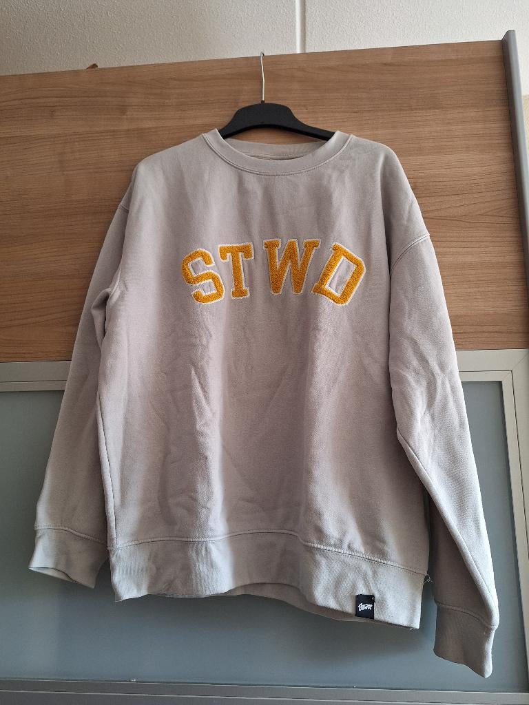 Beige sweater met STWD opdruk maat L, Beige, Maat 42/44 (L), Ophalen of Verzenden, Zo goed als nieuw