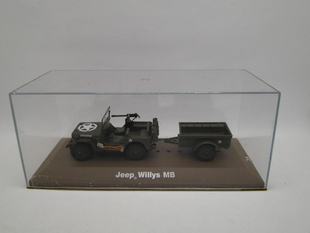 Edition Atlas schaalmodel 1/43 Jeep Willys MB, Verzenden, Landmacht, Amerika, Miniatuur of Beeldje