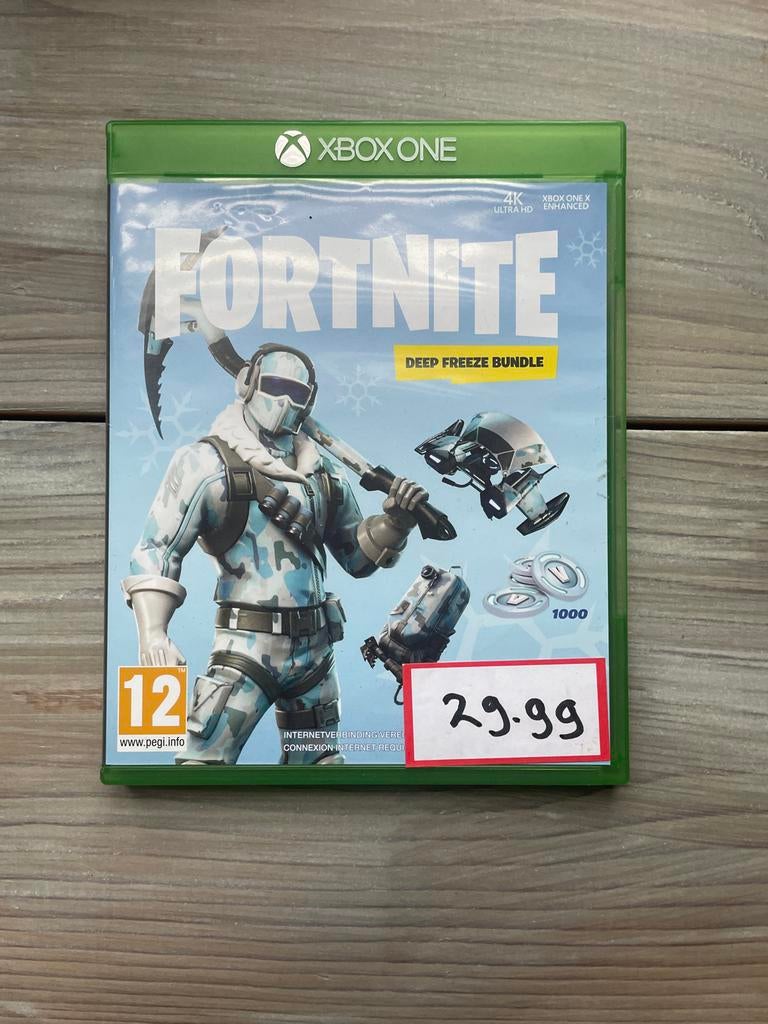 Fortnite Xbox One Deep Freeze Bundle - MET DISC!, Online, Gebruikt, Shooter, Ophalen of Verzenden