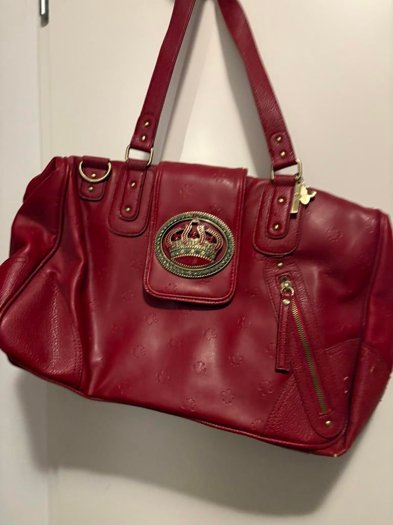 Fris Bordeaux Rode Handtas, Ophalen of Verzenden, Gebruikt, Rood, Handtas