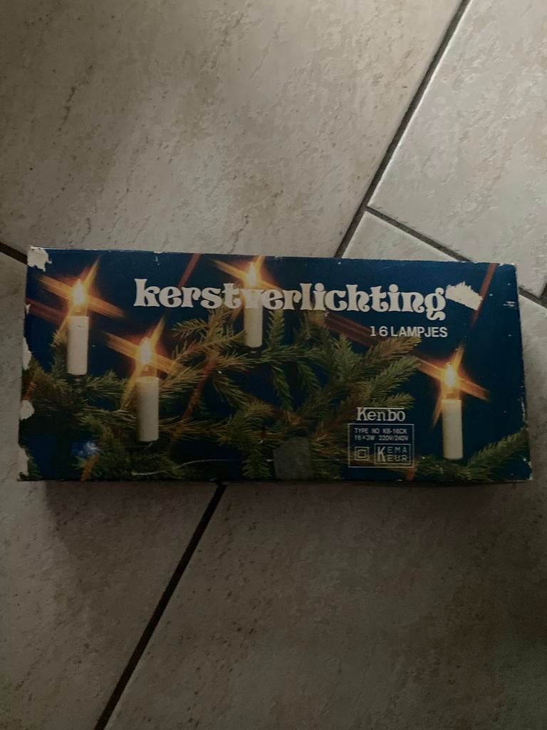 Nostalgische Kerstverlichting Kenbo 16 Lampjes, Diversen, Kerst, Ophalen of Verzenden, Gebruikt
