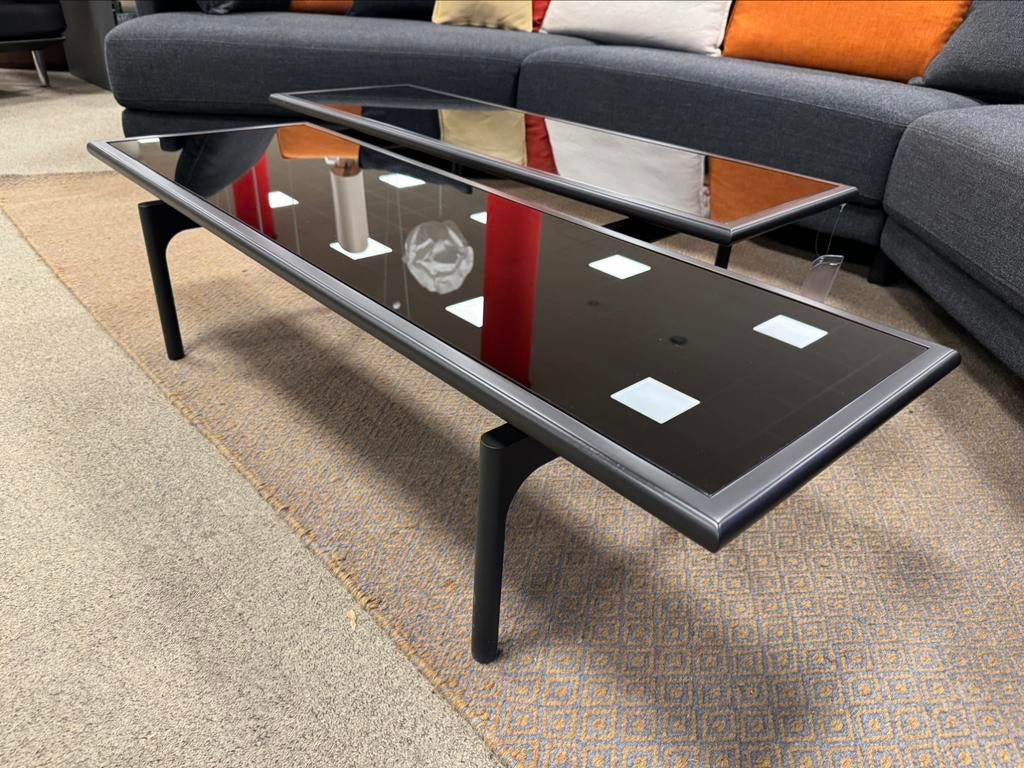 1 Nieuw Rolf Benz 901 413 Salontafel blad glas Design Tafel, 100 tot 150 cm, Nieuw, Glas, Minder dan 50 cm
