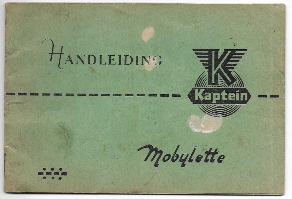 Kaptein Mobylette Handleiding 1963 (6161z), Ophalen of Verzenden, Zo goed als nieuw