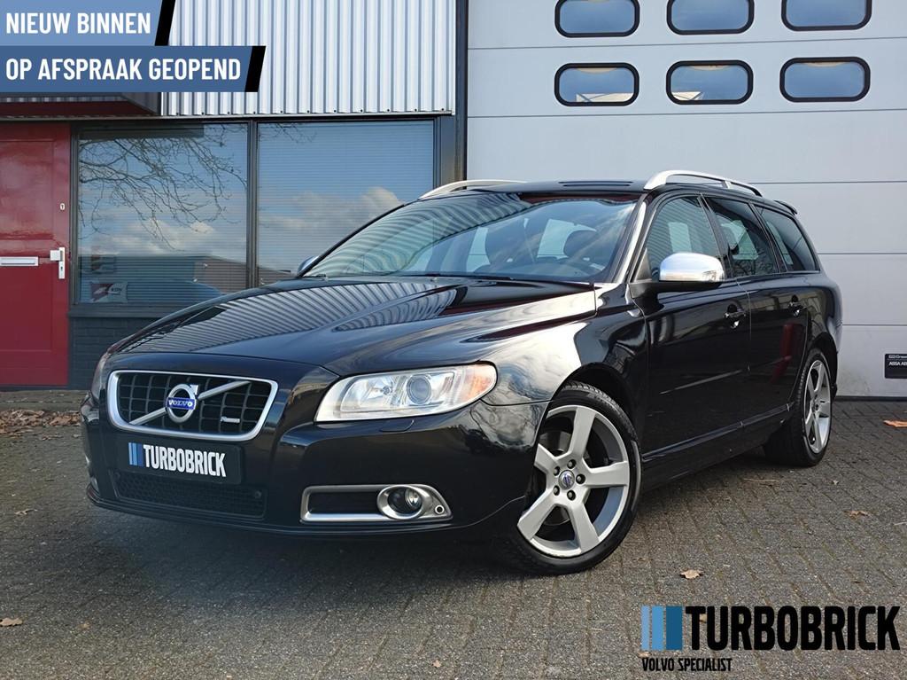 Volvo V70 2.0T R-Design |Leder|afn trekhaak|Clima|Cruise|You, Auto's, Volvo, Euro 5, 4 cilinders, Zwart, 203 pk